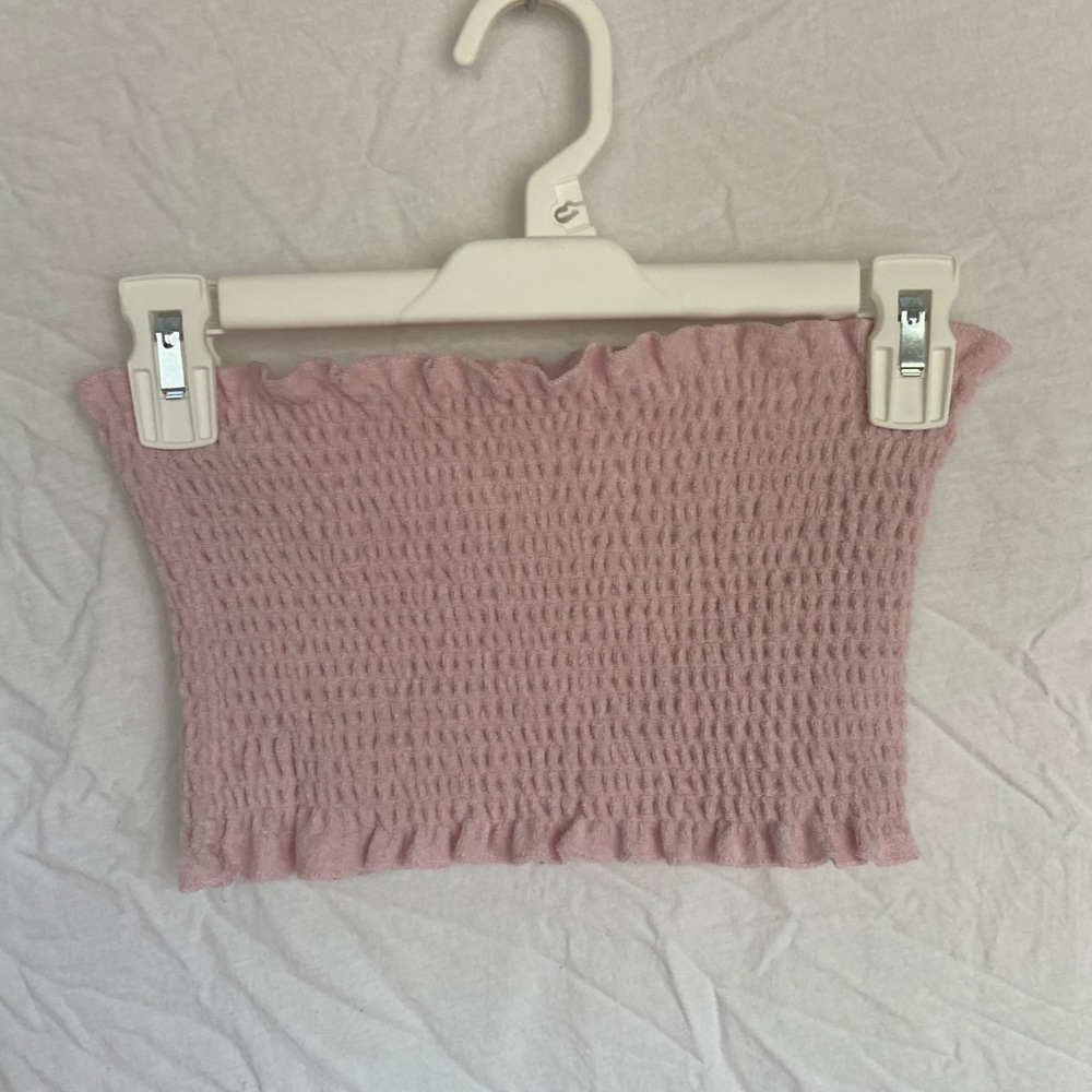 Terry cloth tube top